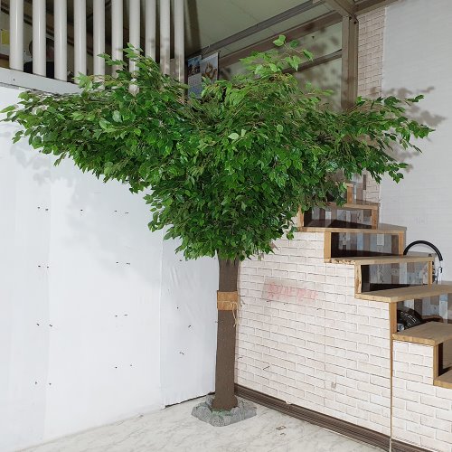 벤자민나무 코너형 DIY 조화 예쁜 인조나무 장식 매장 사무실 식당 실내디자인 셀프인테리어 아트몰